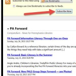 RSS feeds article sectionb