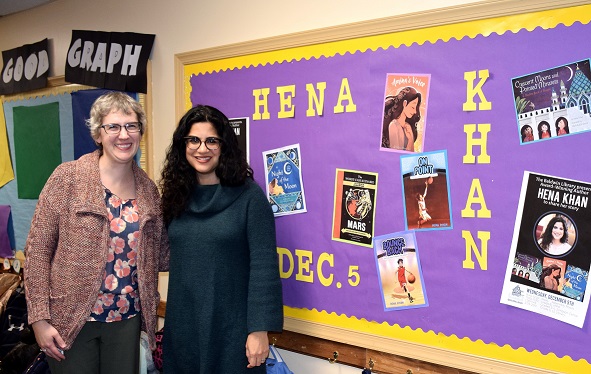 Hena Khan Visits Baldwin School Libraries