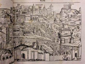 woodcut-illustration-of-Rome